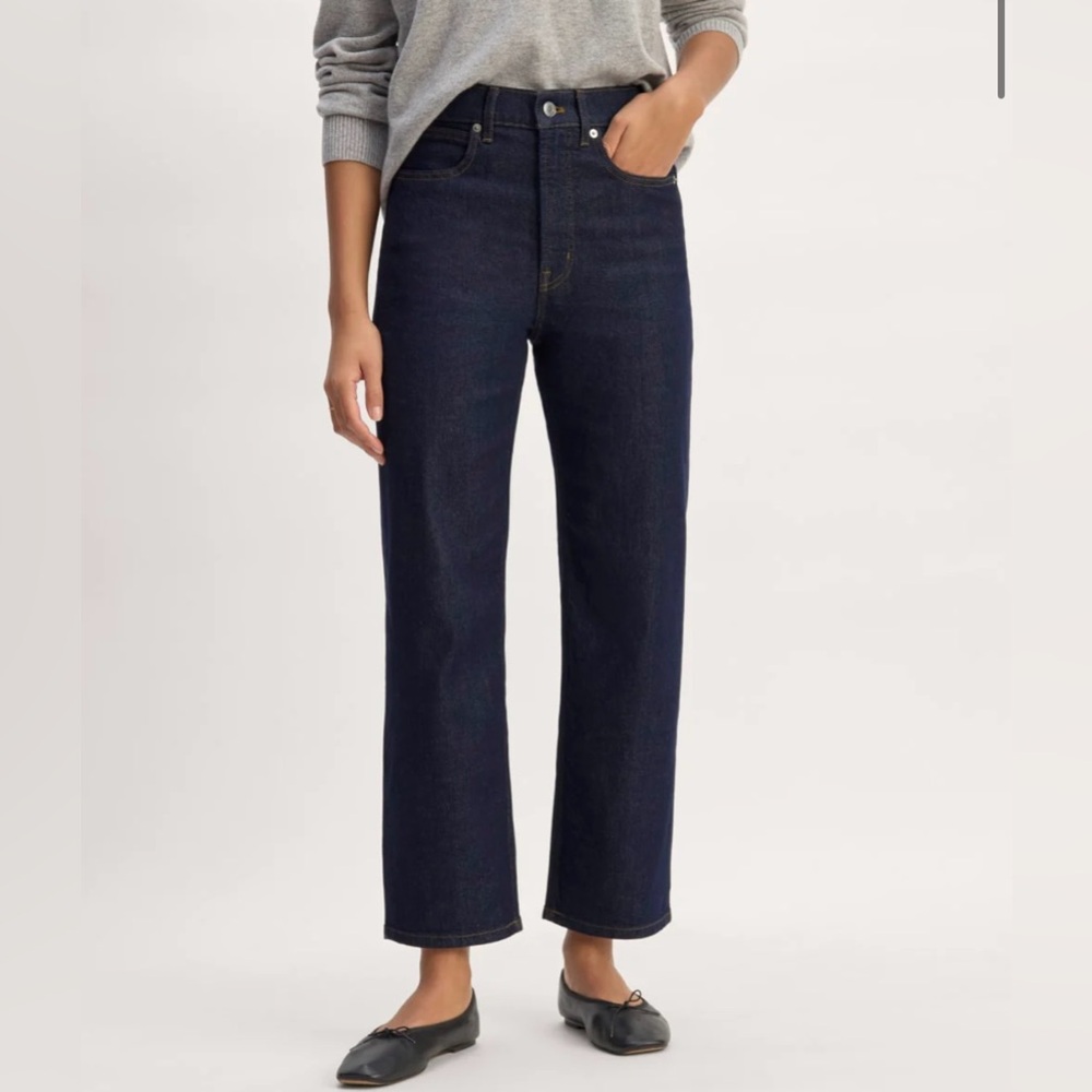 Everlane Way-High Jeans in Pure Blue